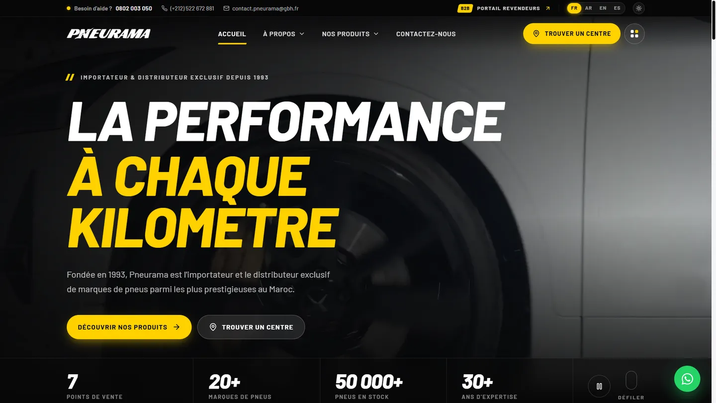 Site web Pneurama